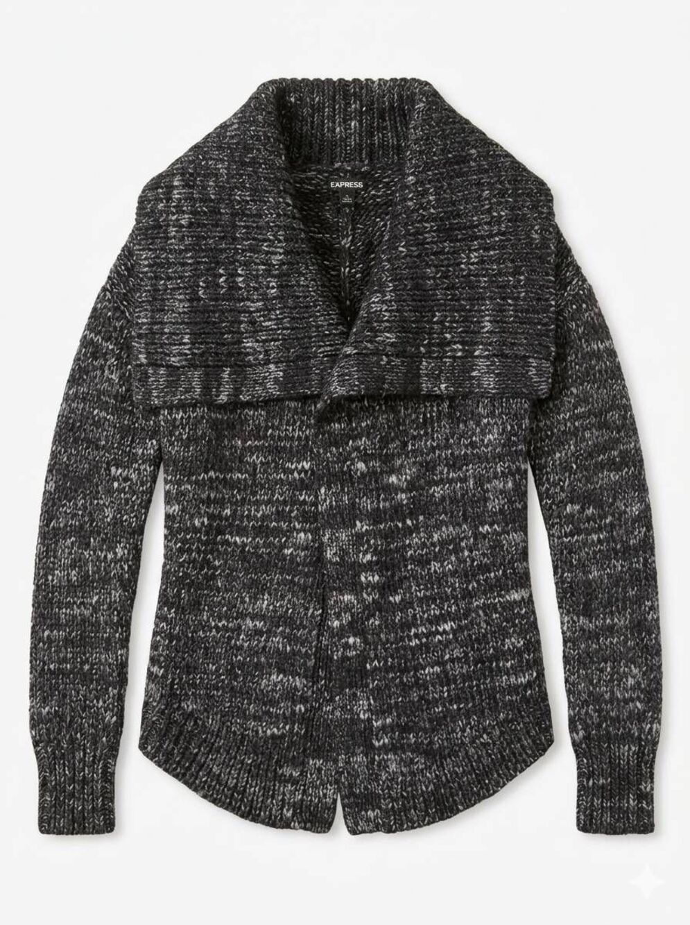 🔸️Express Gray Open Front Shawl Collar Wool Cardigan Sweater Medium
